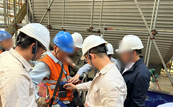 江蘇某電廠登高作業(yè)智能穿戴設(shè)備項目案例